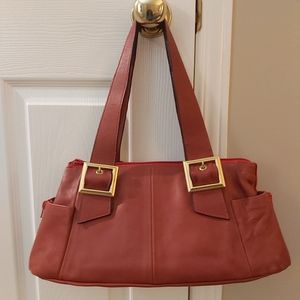 Red handbag